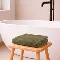 NAUTICA - Toalla de Baño Cuerpo VIS Home 100% algodón suave 76x137cm verde