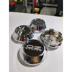 GENERICO - X4 Tapas centro de llantas de auto tunning conica Medida 60mm interior x 65mm exterior OZ RACING