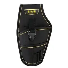 GENERICO - Bolso Porta Herramientas De Cinturon Tela Resistente Negro