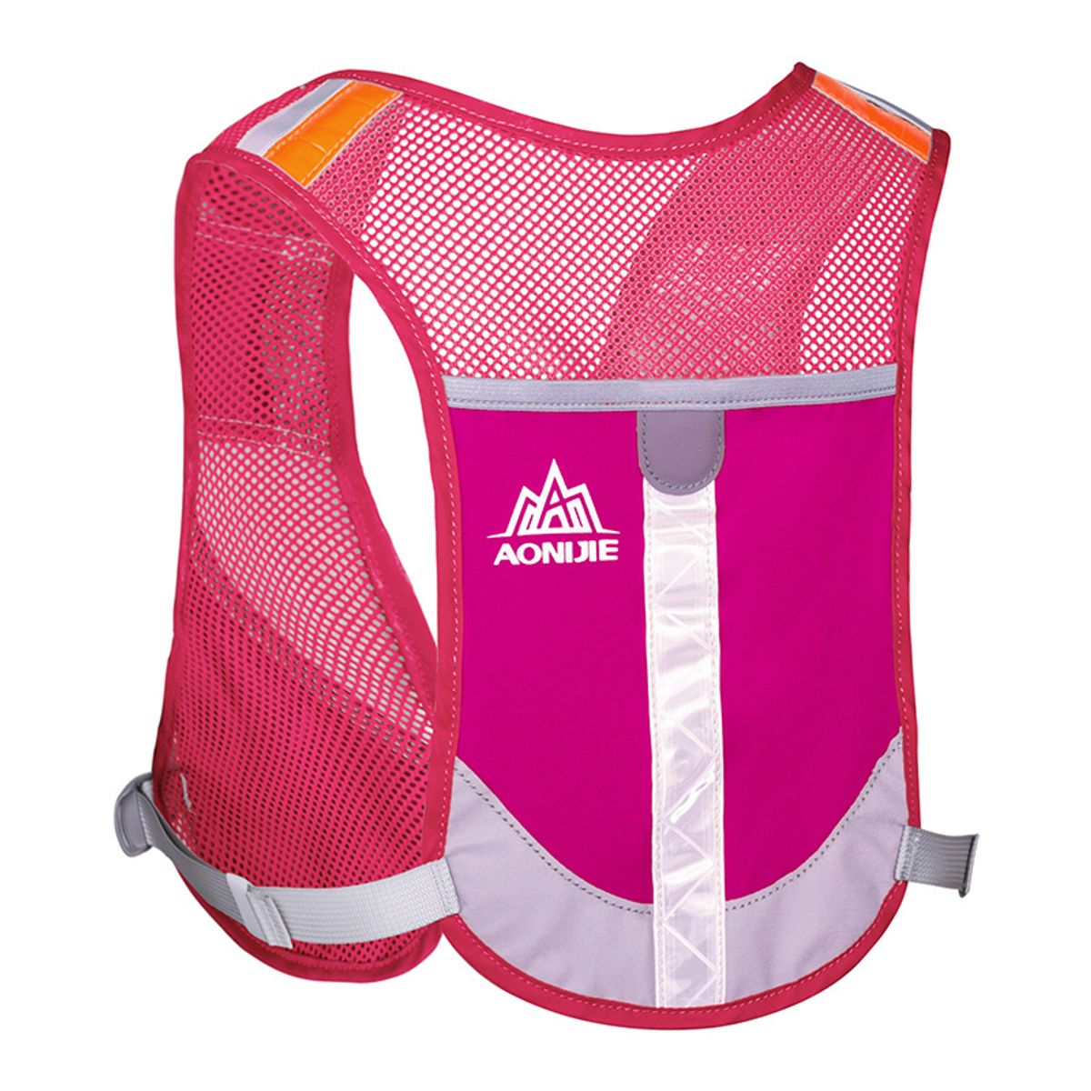 AONIJIE - Chaleco Reflectante Running AONIJIE Unisex 2.5L Rosa Alta Visibilidad Ultraligero