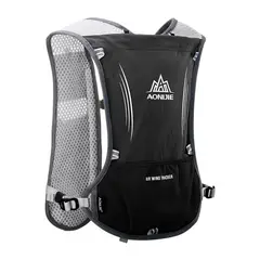 AONIJIE - Chaleco de Hidratación Running Unisex 5L Negro Ligero y Transpirable