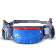 AONIJIE - Banano Running Unisex Azul con 2 Botellas de 170ml Incluidas
