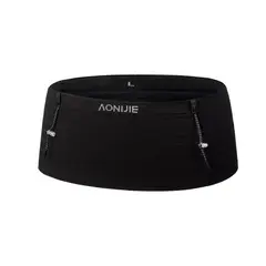 AONIJIE - Cinturón Running Unisex Negro Talla S
