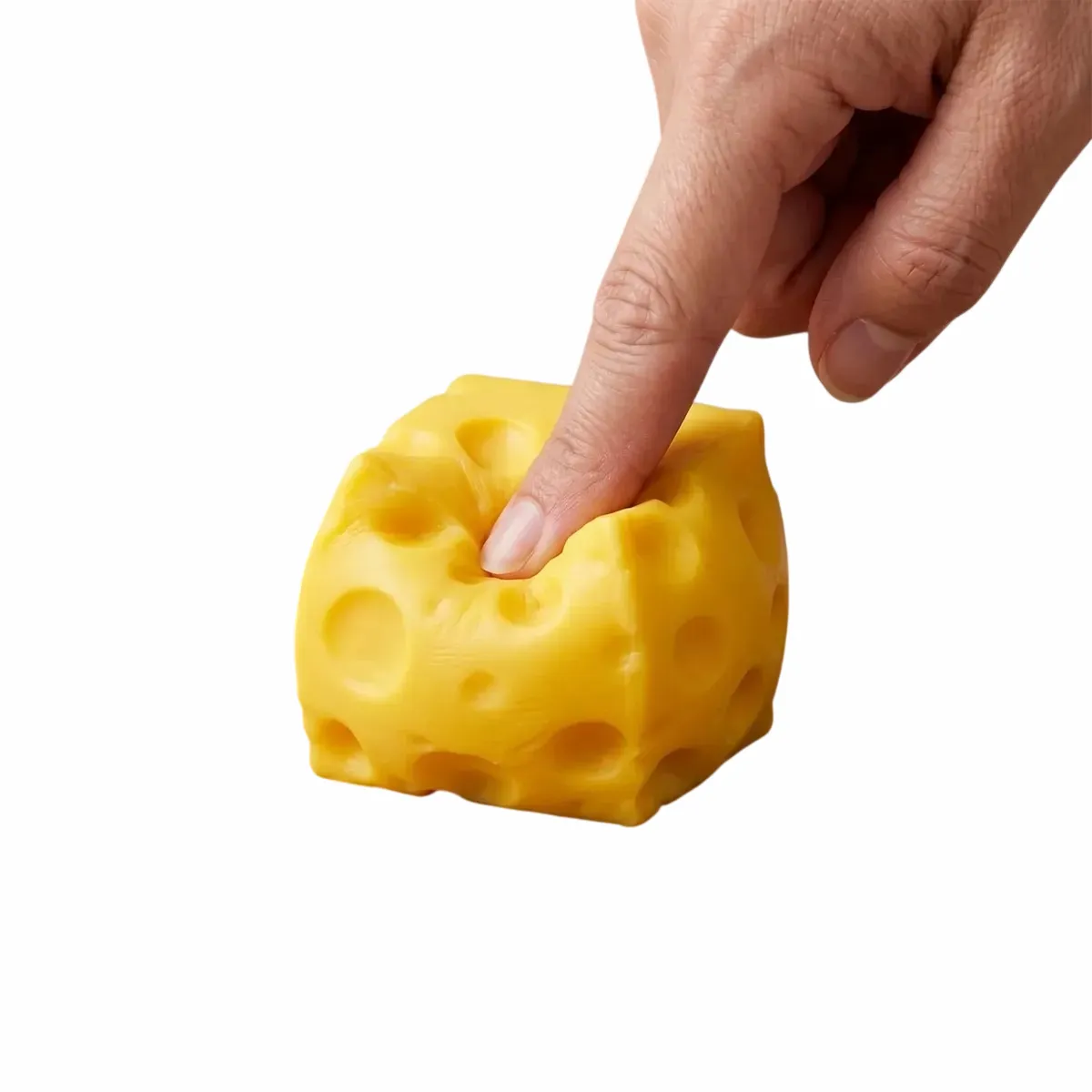 GENERICO - Squishy De Queso Cheese Antiestrés Amarillo Diversion Niños