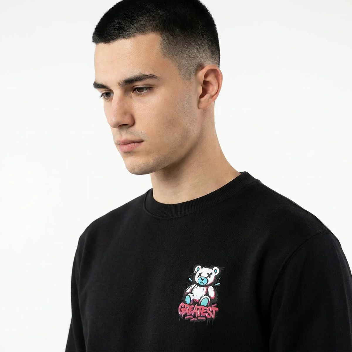 PARROT - Polerón cuello polo redondo