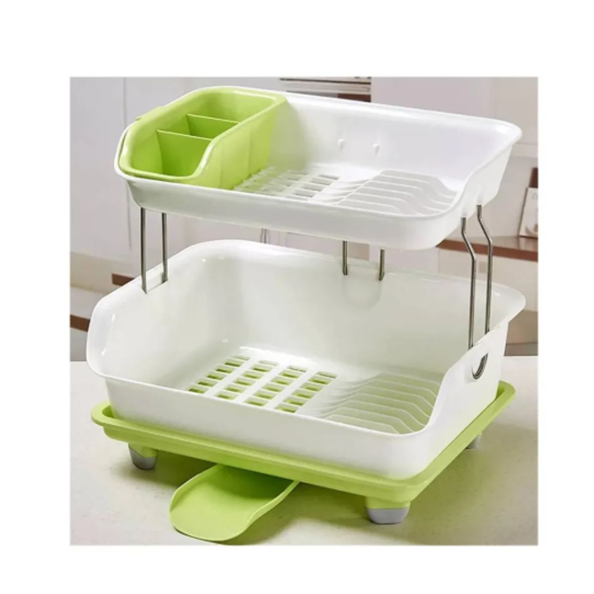 GENERICO - Escurridor De Platos 2 Niveles Plastico