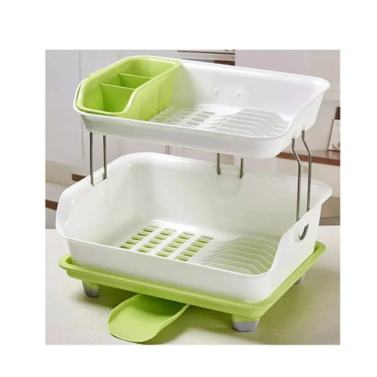 GENERICO - Escurridor De Platos 2 Niveles Plastico