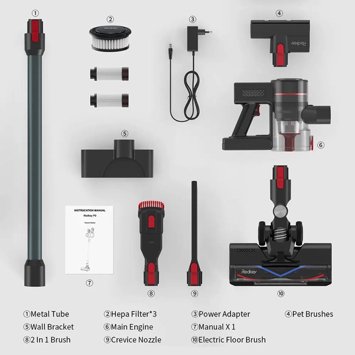 Redkey Aspiradora inalámbrica, aspiradora de palo de 30 Kpa, motor sin escobillas de 350 W, marca JONR - Foto 2