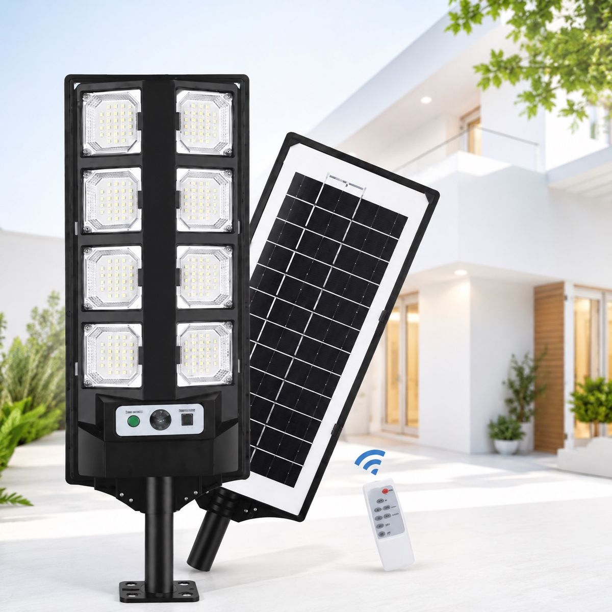 DOPA - Lampara Foco Led Solar Exterior 800w Cbk Con Control Remoto