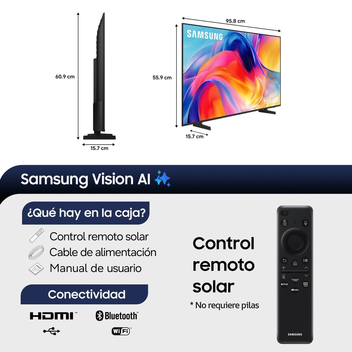 SAMSUNG - 43" Mini LED M75H 4K Samsung Smart TV 2026