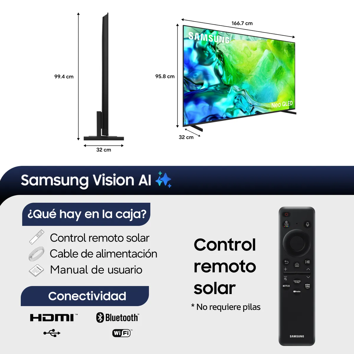 SAMSUNG - 75" Neo QLED QN80H 4K Samsung Vision AI Smart TV 2026
