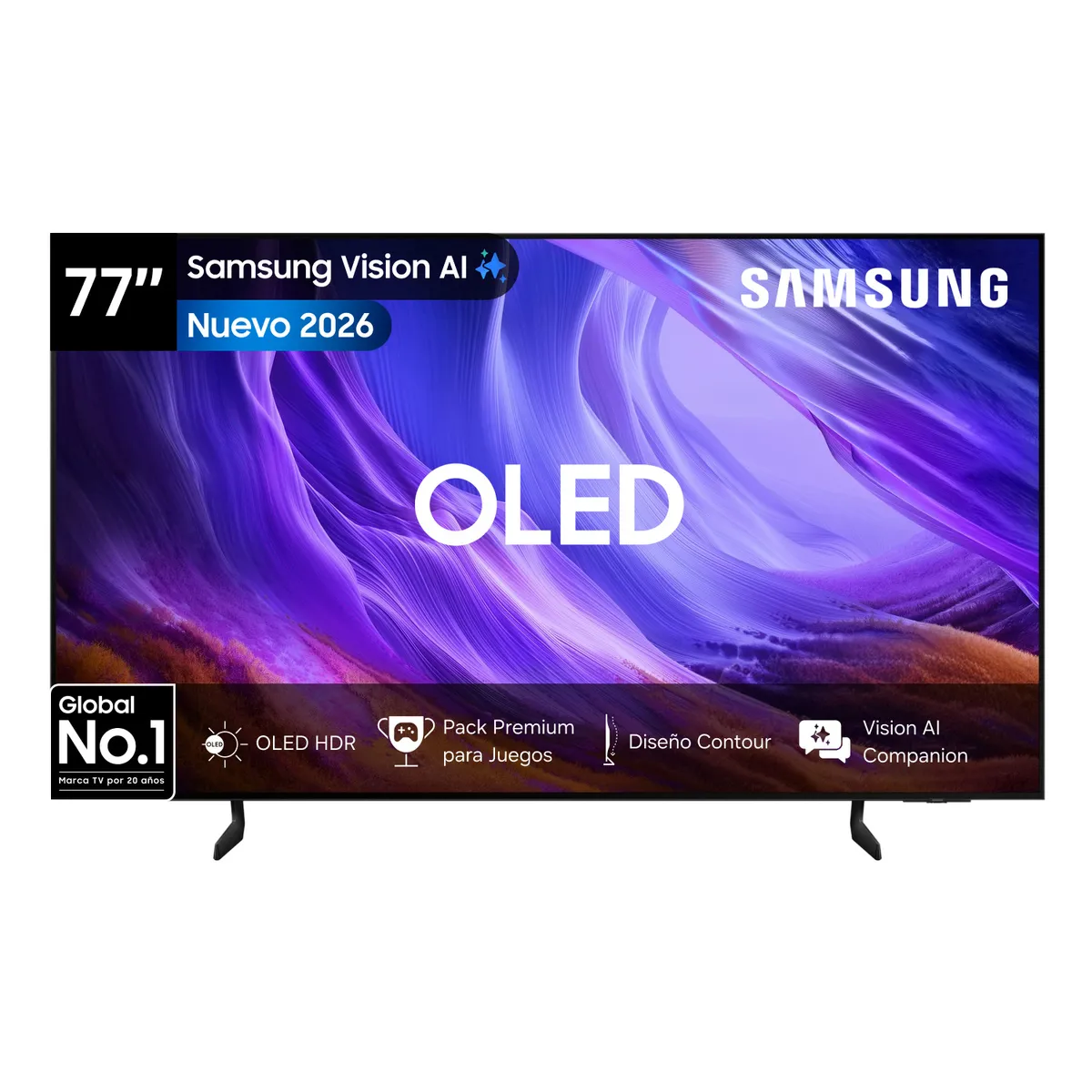 SAMSUNG - 77" OLED S85H 4K Samsung Vision AI Smart TV 2026.