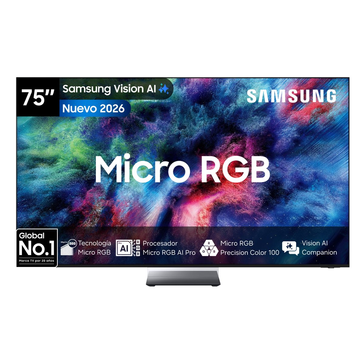 SAMSUNG - 75" Micro RGB R95H 4K Samsung Vision AI Smart TV 2026