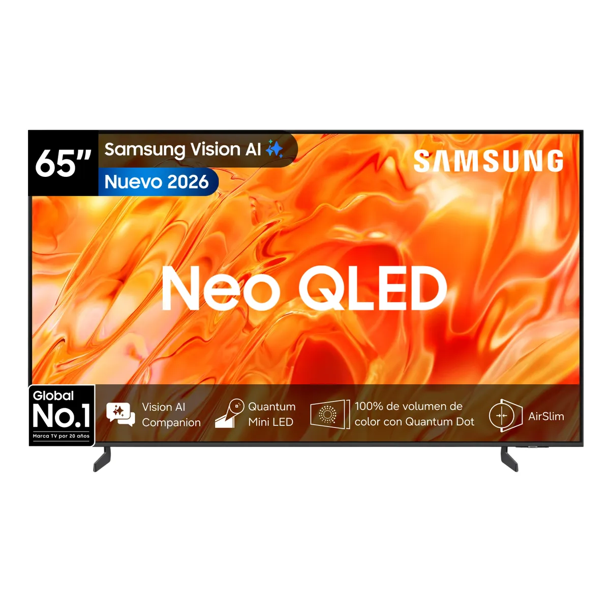 SAMSUNG - 65 Neo QLED QN70H 4K Vision AI Smart TV 2026
