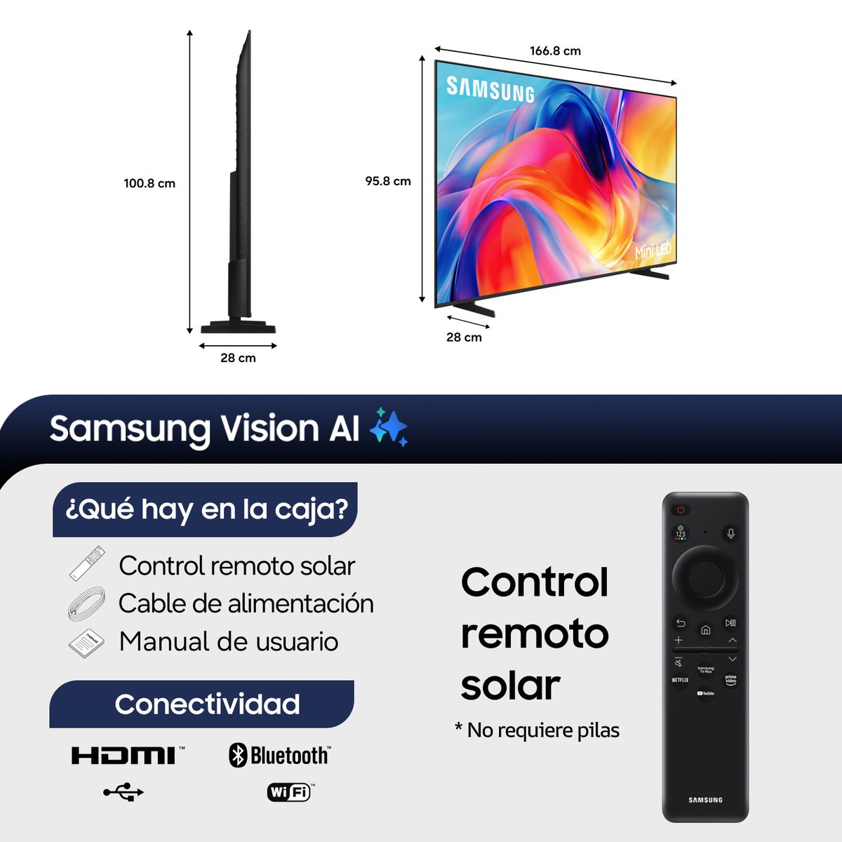 SAMSUNG - 75" Mini LED M75H 4K Samsung Smart TV 2026
