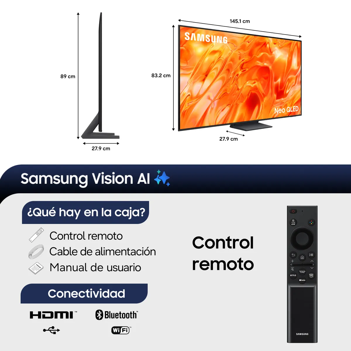 SAMSUNG - 65 Neo QLED QN75H 4K Vision AI Smart TV 2026.