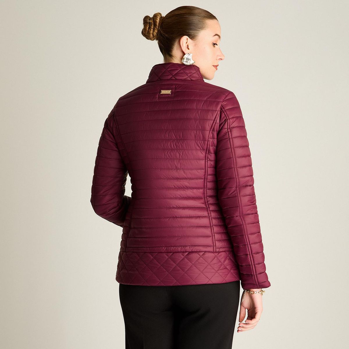 LORENZO DI PONTTI - Parka Acolchada Mujer Burdeo