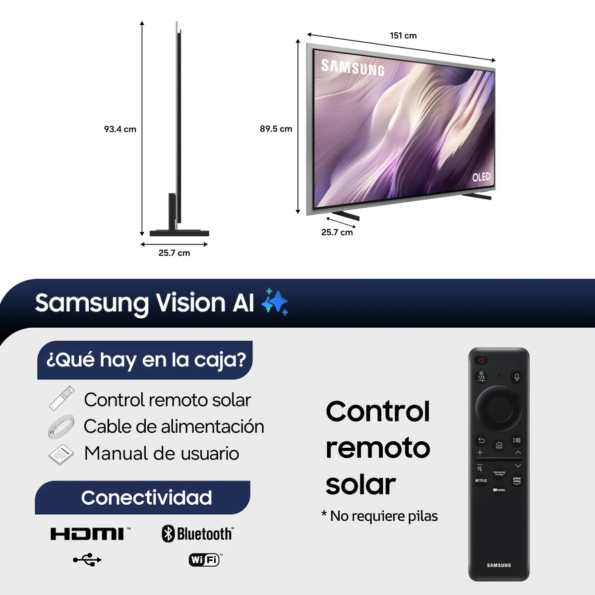 SAMSUNG - 65" OLED S95H 4K Samsung Vision AI Smart TV 2026
