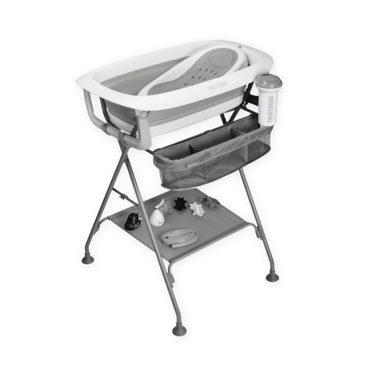 TWISTSHAKE - Pack de lujo para baño Twistshake con cuna Gris
