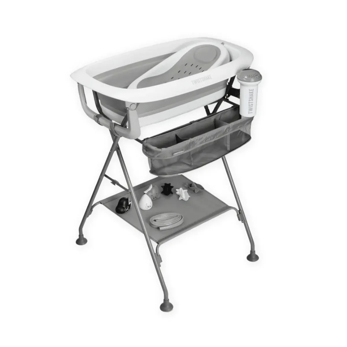TWISTSHAKE - Pack de lujo para baño Twistshake con cuna Gris
