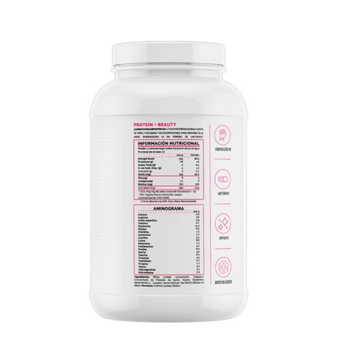 4ACTIVE - PROTEINA BEAUTY 30 SV 870GR - VAINILLA CARAMEL - 4ACTIVE