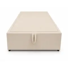 GENERICO - Base Baúl 1.5 Plazas Onyx – Sistema Hidráulico Premium Beige