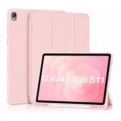 GENERICO - Carcasa Smart Cover Ranura Para Tablet Samsung S11 11 Rosado