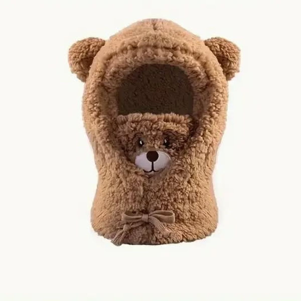 GENERICO - Gorro con cuello para adultos y niños con ajustable