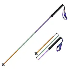 AONIJIE - Bastones de Trekking Plegables Aluminio 7075 Morado 105cm 2 Unidades