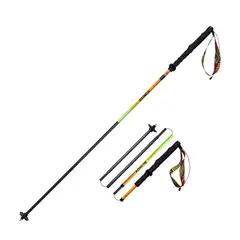 AONIJIE - Bastón de Trekking Fibra de Carbono Naranja Degradado 120cm 1 Unidad
