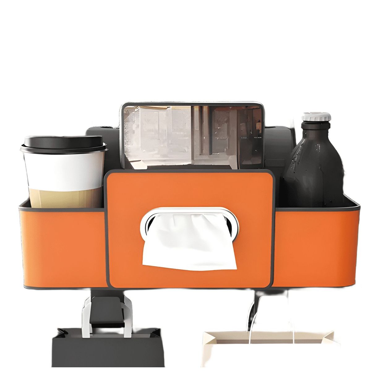 GENERICO - X2 Organizador Multiuso Auto Respaldo De Asiento Portavasos