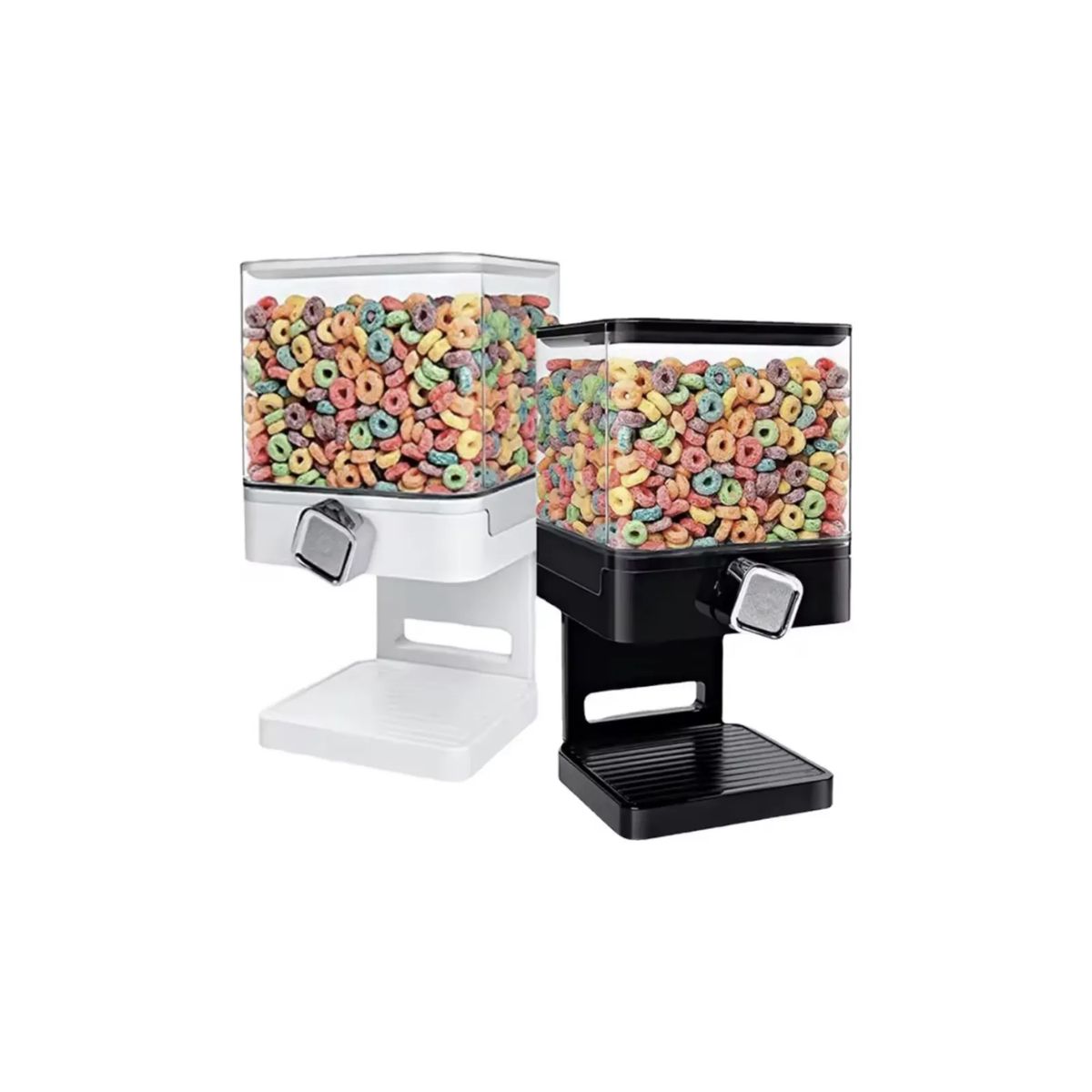 GENERICO - Dispensador De Cereal Cuadrado Contenedor Alimentos 3.7l