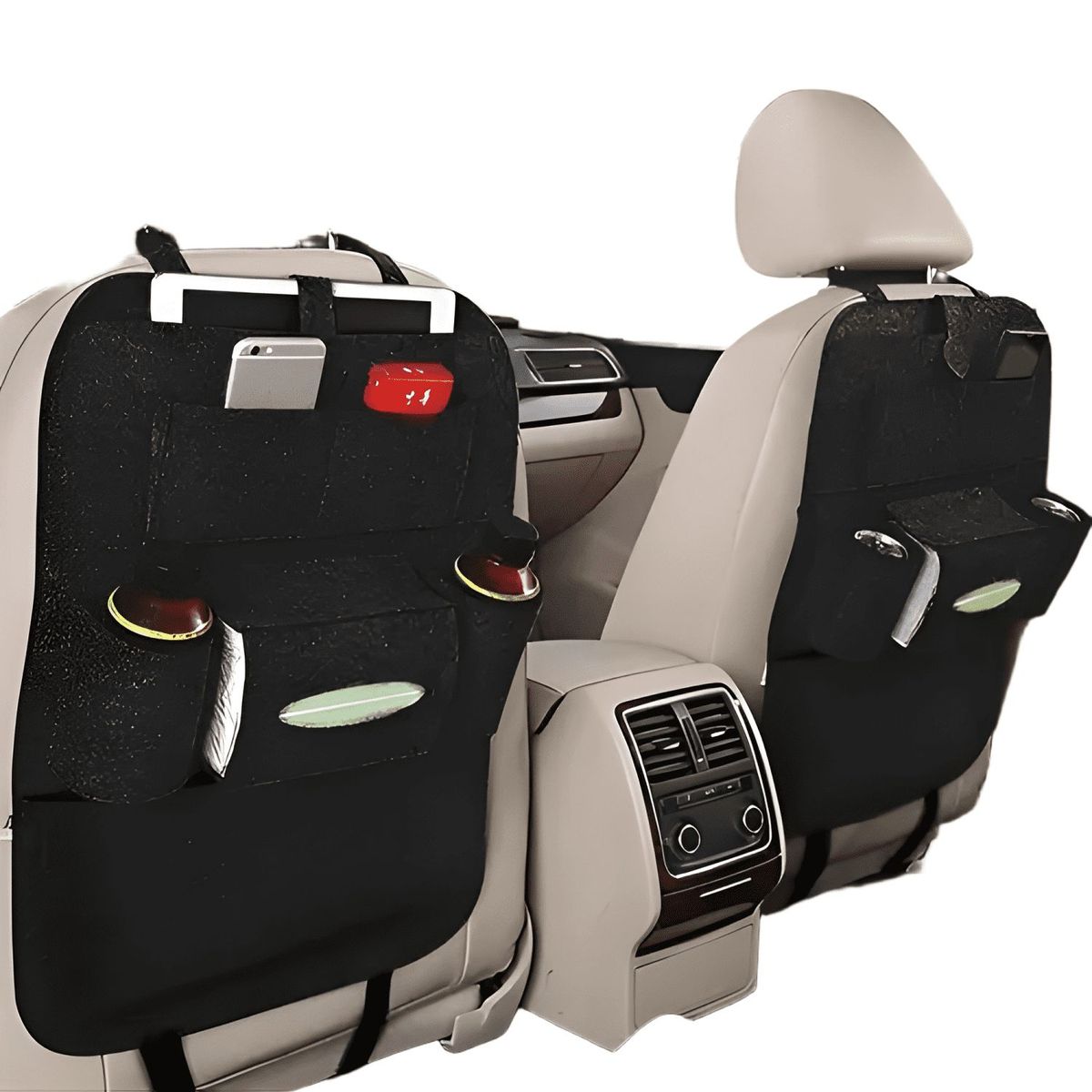 GENERICO - Pack 2 Organizadores Bolso Para Asiento De Auto Multifuncion