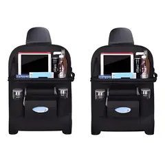 GENERICO - 2x Organizador Auto Respaldo Asiento Portavasos
