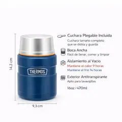 THERMOS - Termo De Comida Acero Inoxidable King 470ml