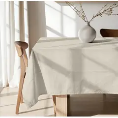 DECORUGZ - Mantel Antimanchas Resinado Liso Beige 130x250