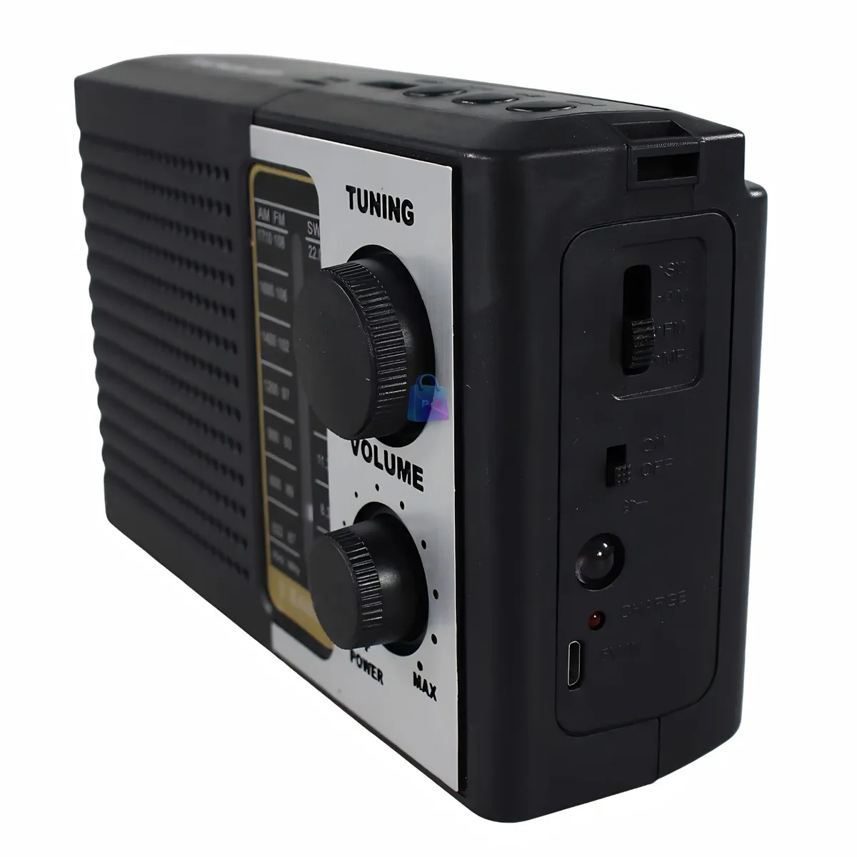 TECNOLAB - Radio Portátil AM FM SW USB TF Recargable - PS