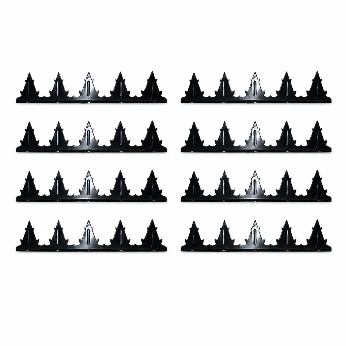 GENERICO - Pack 10 puntas seguridad cortante rejas y muro negro 10m