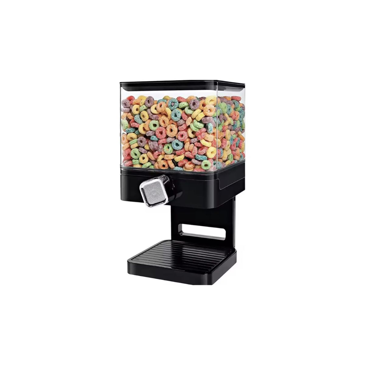 GENERICO - Dispensador De Cereal Cuadrado Contenedor Alimentos 3.7l