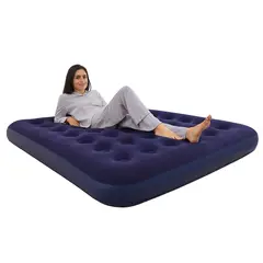 OEM - Colchón Inflable Doble Azul - Ideal para Camping y Visitas