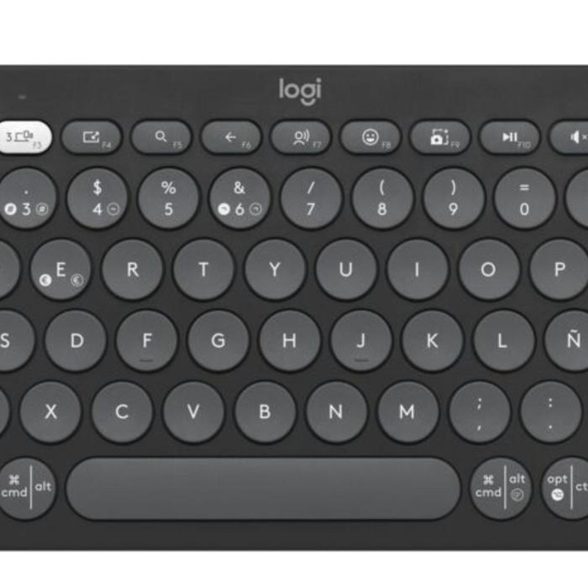 LOGITECH - Logitech Teclado Bluetooth Pebble Keys 2 K380s Grafito Español