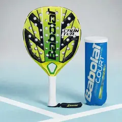 BABOLAT - COMBO PALA DE PADEL COUNTER VERTUO + TARRO COURT PADEL
