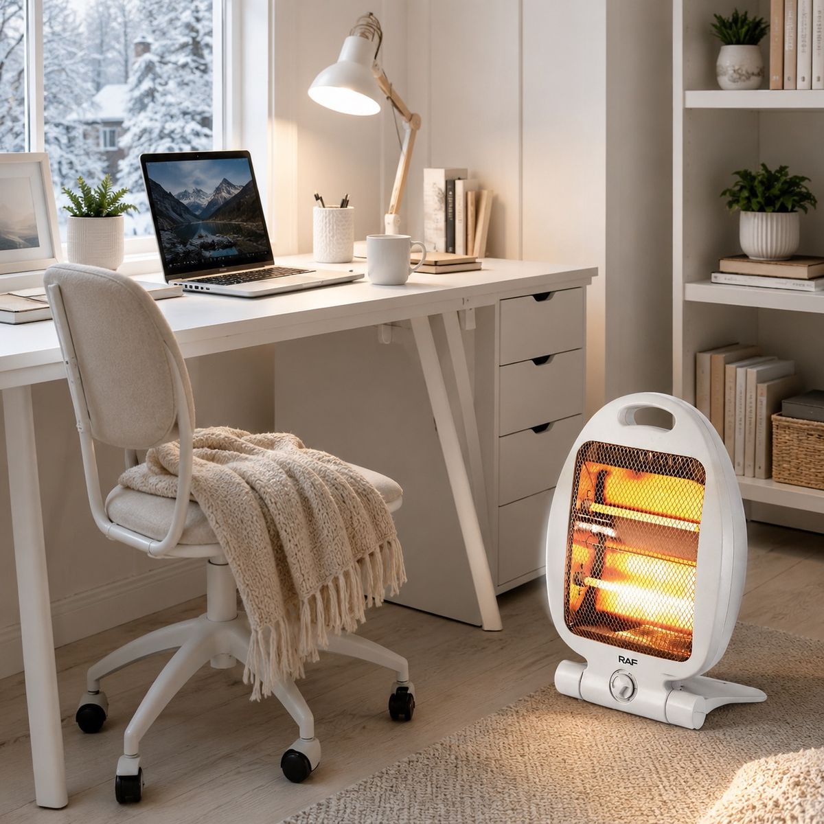 DOPA - Calefactor Calentador Eléctrico Portátil Raf De 800w Hogar
