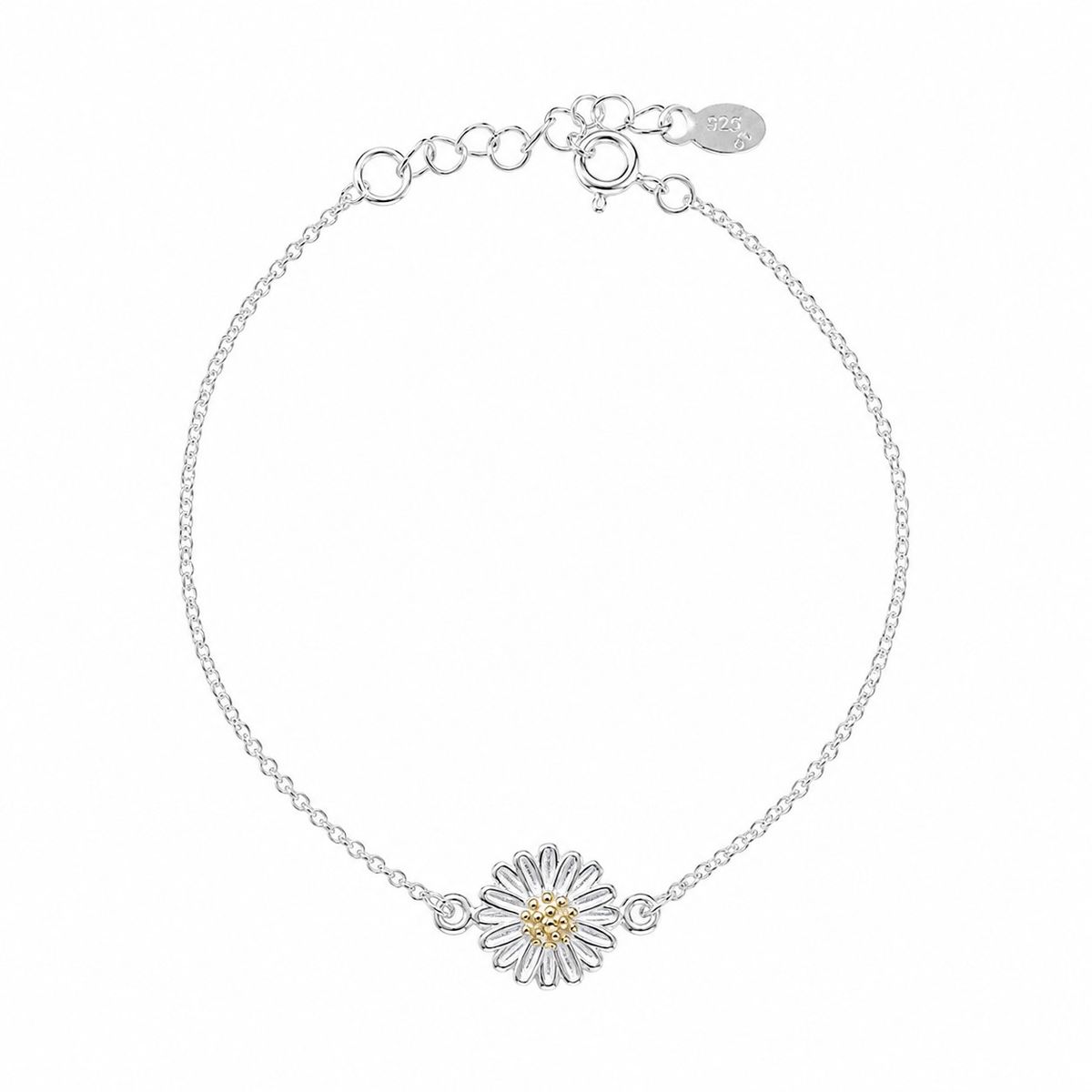 LK LUKSO - Pulsera Margarita Elegante Plata Ley 925