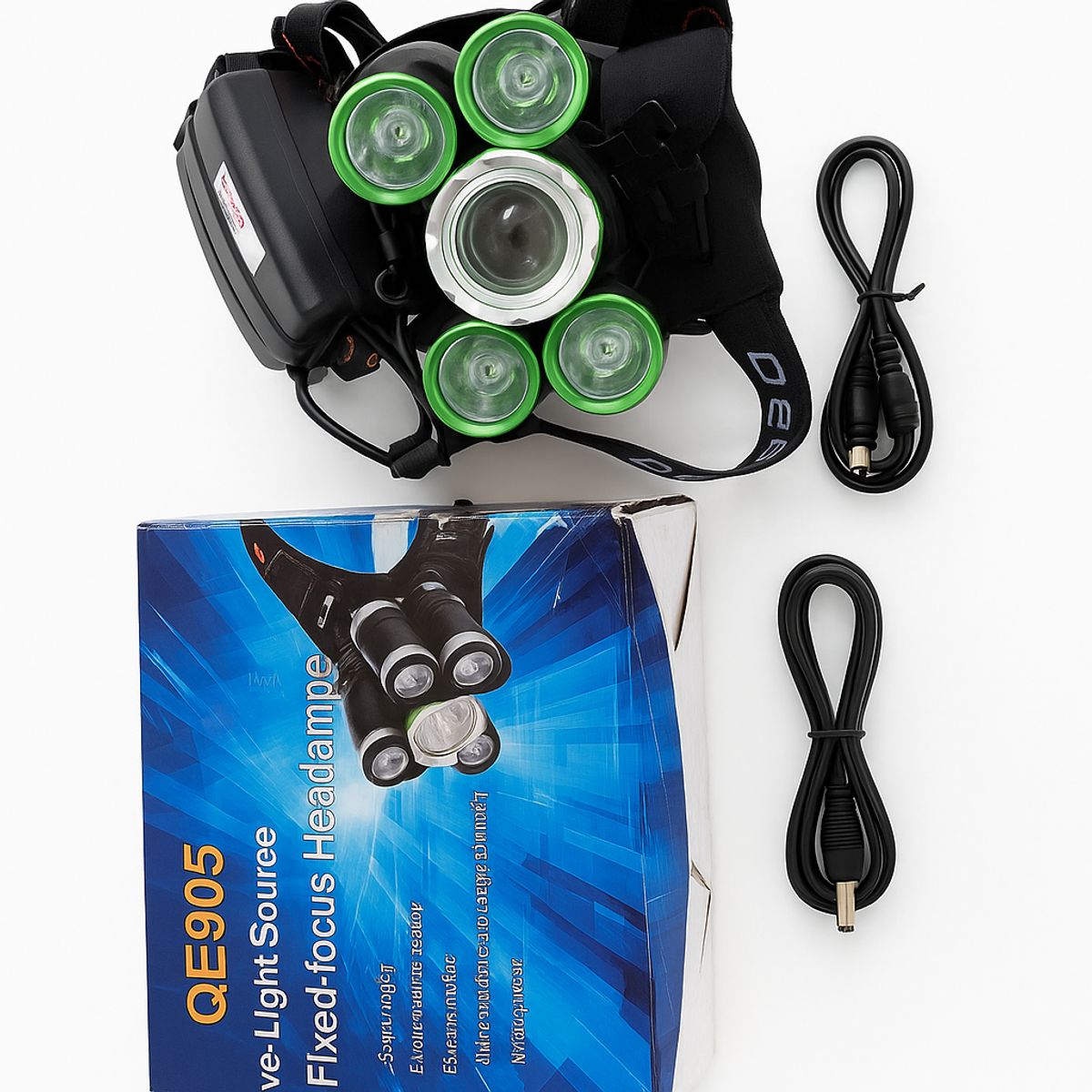 OEM - Linterna Frontal LED QE905 - Potente y Ligera