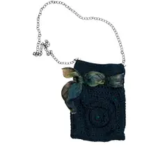 AMG ACCESORIOS - CARTERA DE LINO TEJIDA A MANO DISEÑO EXCLUSIVO