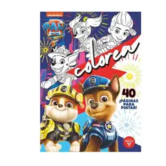 VERTICE - Libro Para Pintar Troquelado 40 Paginas Paw Patrol