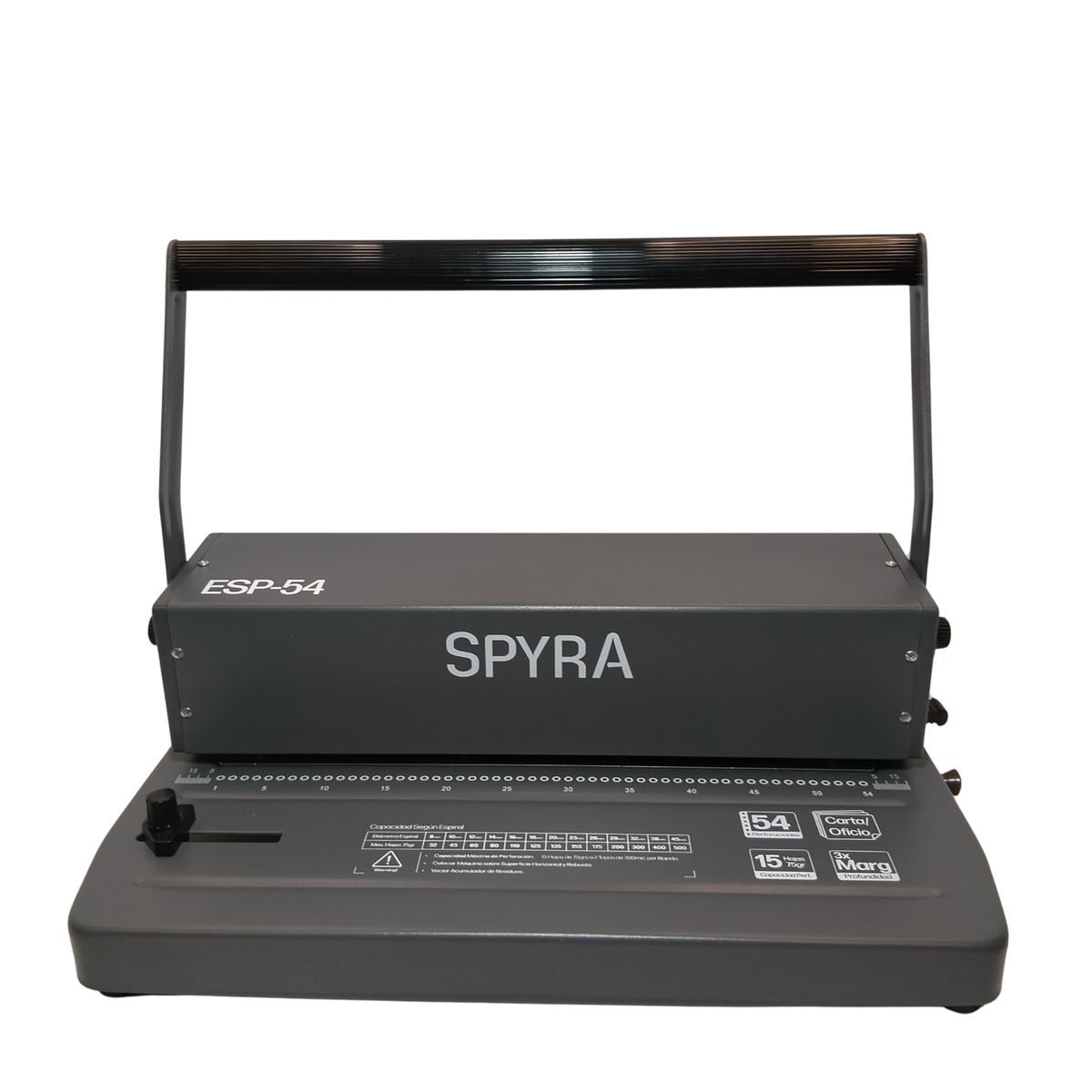 SPYRA - Anilladora Espiralera Perforadora Spyra ESP-54 Gris