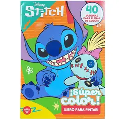 VERTICE - Libro Para Pintar Troquelado 40 Paginas Stitchs