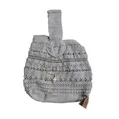AMG ACCESORIOS - CARTERA DE HILO TEJIDA A MANO DISEÑO EXCLUSIVO